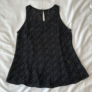 Polka Dot Tank Top - Black & White